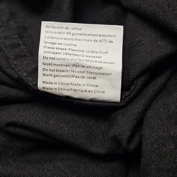 COOFANDY Casual Cuban Guayabera Short Sleeve Black Embroidered Beach Shirt 2XL - Picture 8 of 14